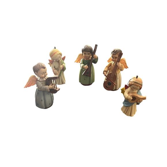 Toriart by Anri Vintage Set of 5 Musical Christmas Decor Figurines - Picture 1 of 5